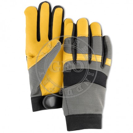Hands Safety / Industrial Tool Protection / Goat Leather Mechanics Gloves